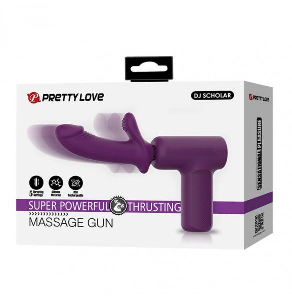 Pretty Love - DJ SCHOLAR Fully Automatic Thrusting Massage Gun (Chargeable - Purple) Pretty Love - DJ SCHOLAR Fully Automatic Thrusting Massage Gun (Chargeable - Purple)